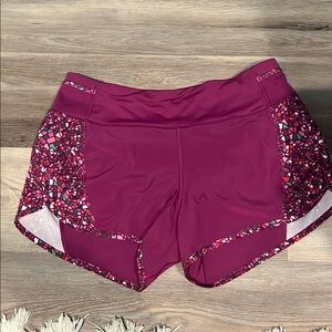 lululemon athletica Pink Athletic Shorts with Elastic Waistband